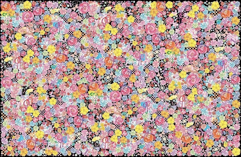 和柄プチロマンチックレトロブラック A3