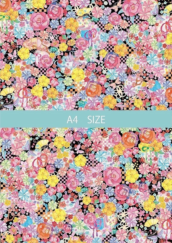 CUT和柄プチロマンチックレトロブラックA4