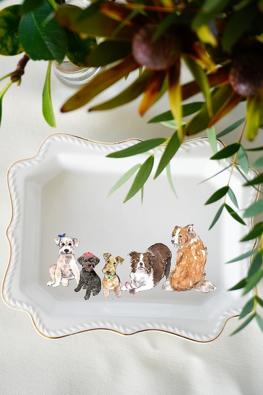 ボーダーコリー3はがきサイズ