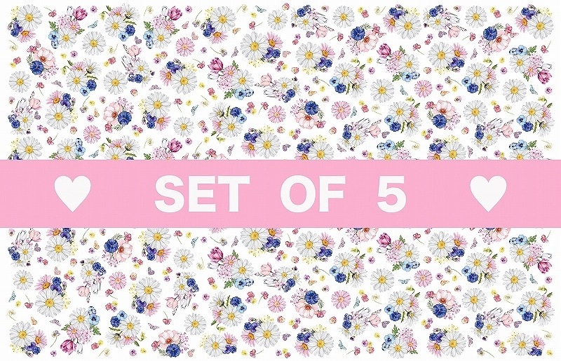 【5枚SET】マーガレットフラワー(1枚あたり1900円)A3