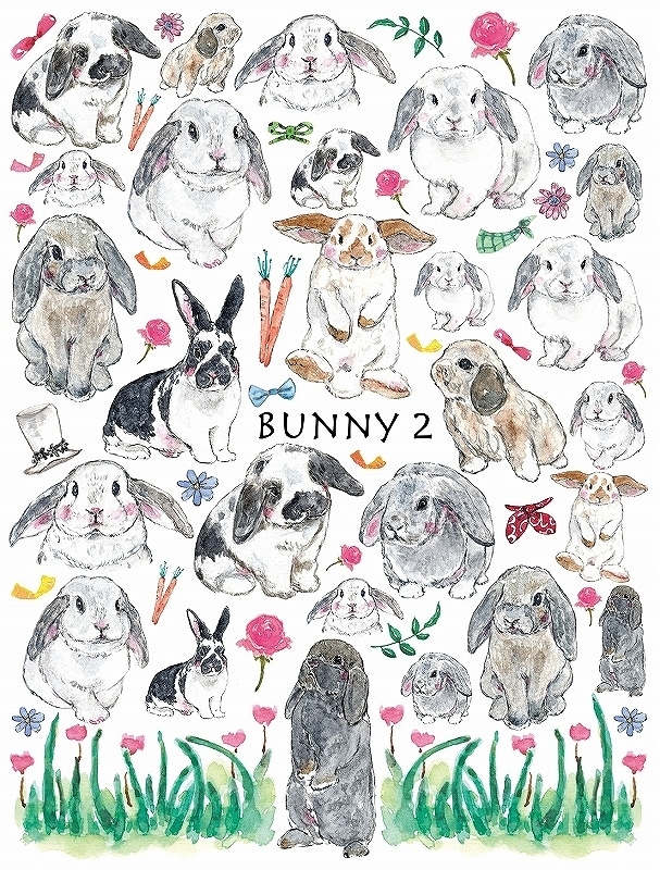 ガラス用バニー2 はがきサイズ