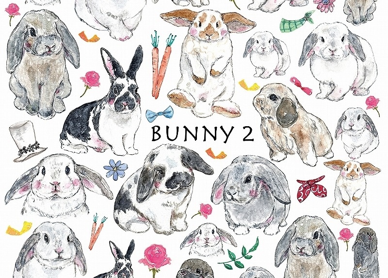 ガラス用バニー2 はがきサイズ