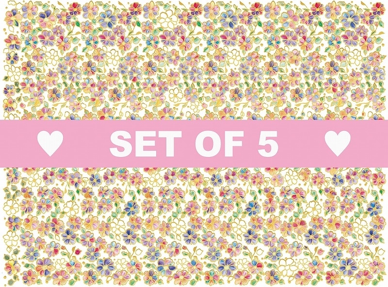 【5枚SET】本金リトルフラワー (1枚あたり1500円)A4