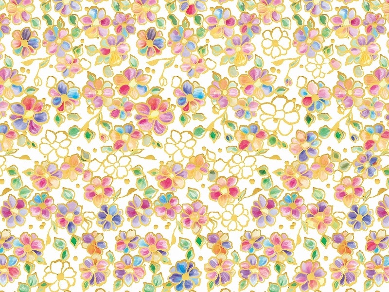 【5枚SET】本金リトルフラワー (1枚あたり1500円)A4