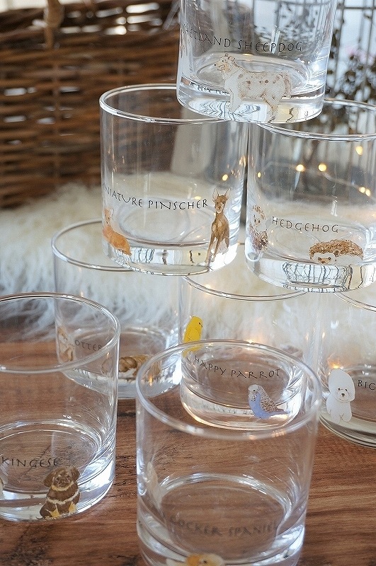 ガラス用セキセイインコ はがきサイズ