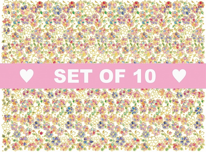 【10枚SET】本金リトルフラワー (1枚あたり1300円)A4