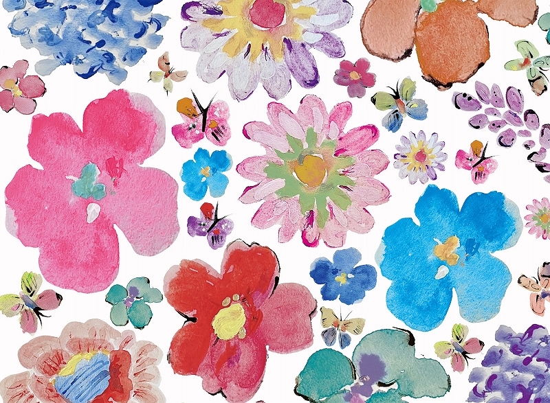 【10枚SET】和柄大輪花(1枚あたり1300円)A4