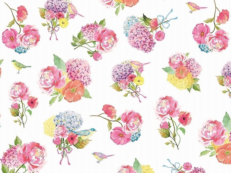 【5枚SET】ガラス用リボンフラワー (1枚あたり1500円)A4