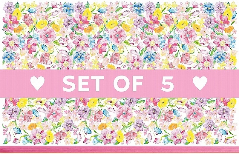 【5枚SET】フラワーチンツ(1枚あたり1900円)A3