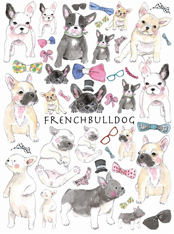 【在庫限り終了】フレンチブルドッグ A4サイズ 