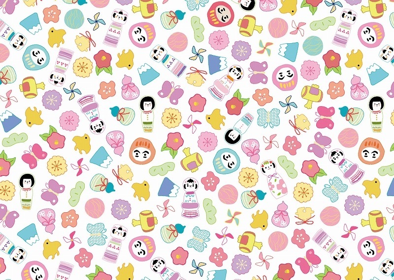 【5枚SET】豆こけし(1枚あたり1500円)A4