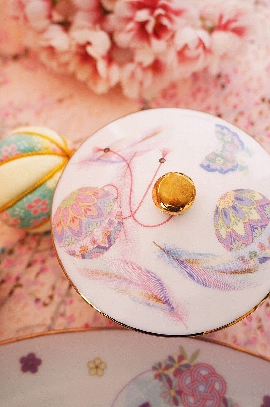 【10枚SET】和柄手毬花蝶鳥 (1枚あたり1300円)A4