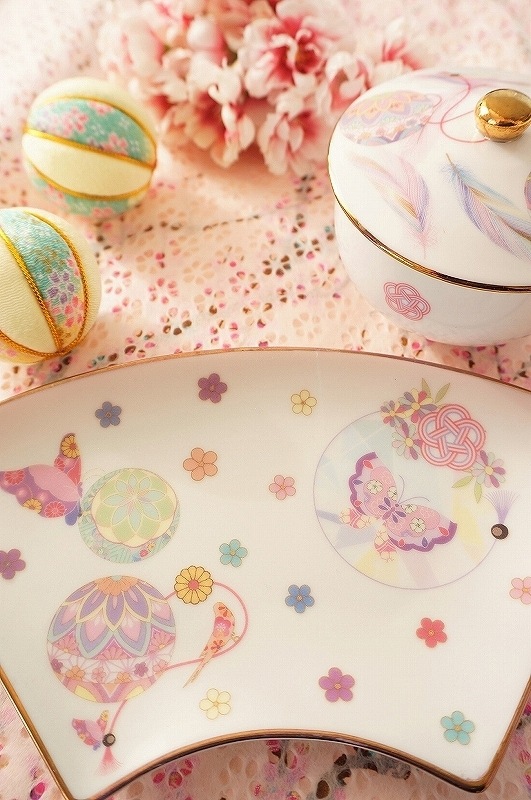 【10枚SET】和柄手毬花蝶鳥 (1枚あたり1300円)A4