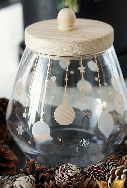 【5枚SET】ガラス用オーナメントホワイトクリスマス(1枚あたり1500円)A4