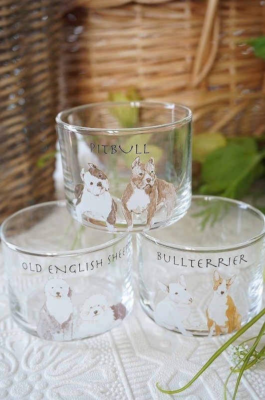 ガラス用ブルテリア はがきサイズ