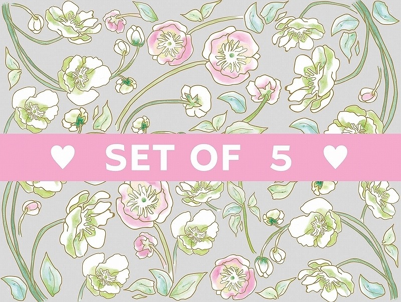 【5枚SET】ガラス用エルダフラワー(1枚あたり1500円)A4