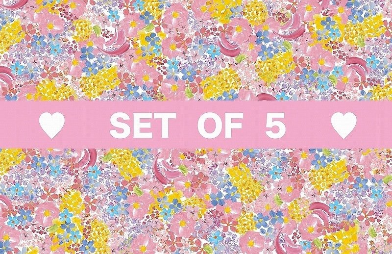 【5枚SET】フラワードレス(1枚あたり1900円)A3