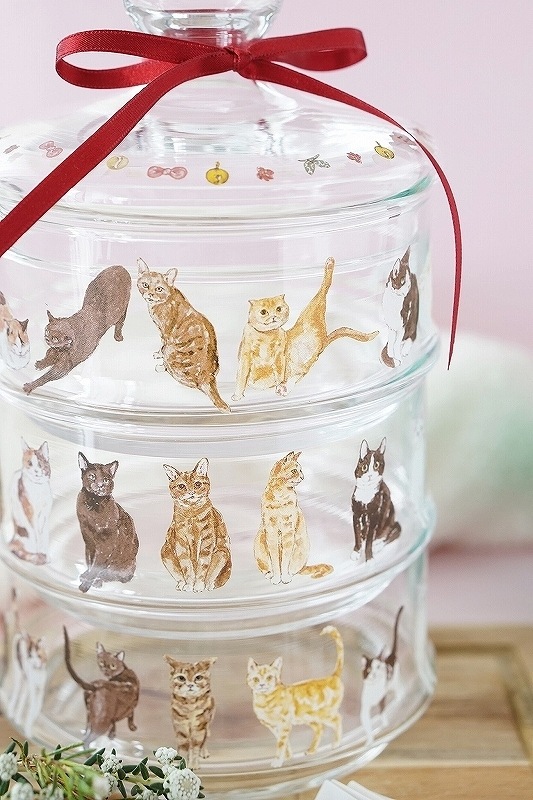 ガラス用キジトラ猫 はがきサイズ