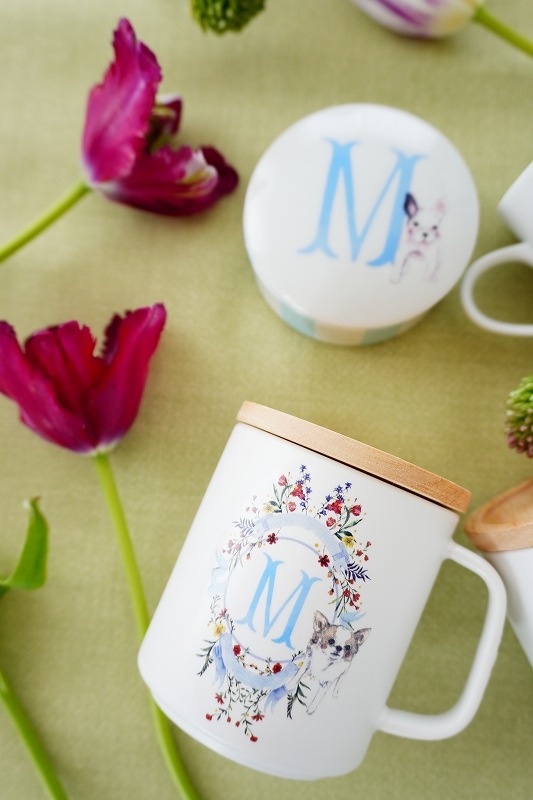 フィッシュテイルイニシャル ブルーS  A4