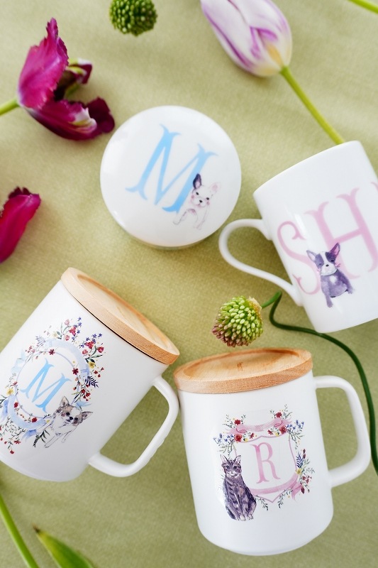 フィッシュテイルイニシャル ブルーS  A4