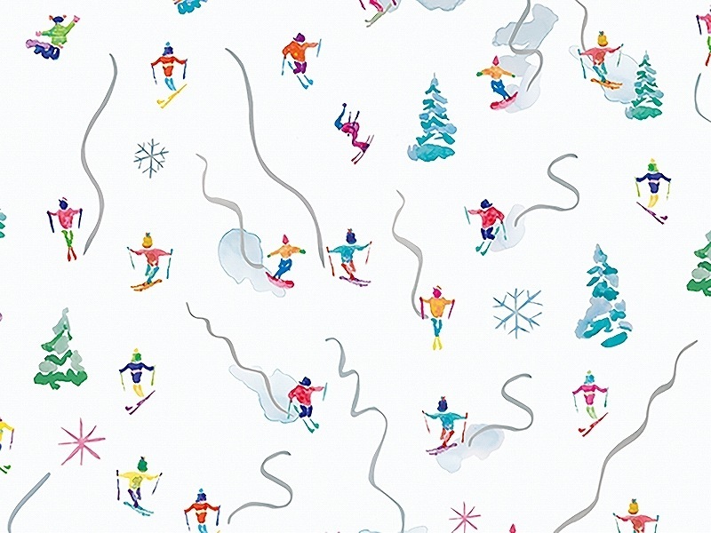 【5枚SET】スキー (1枚あたり1500円)A4