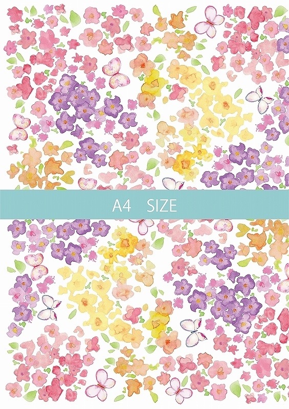 CUT バタフライフラワーA4