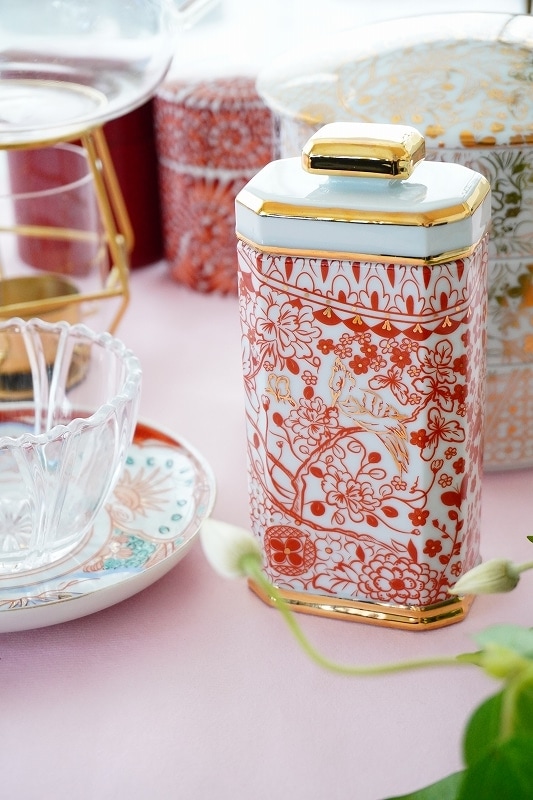 CUT赤絵和柄紋 A4