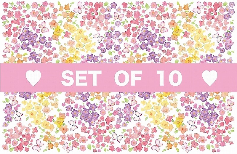 【10枚SET】バタフライフラワー(1枚あたり1800円)A3