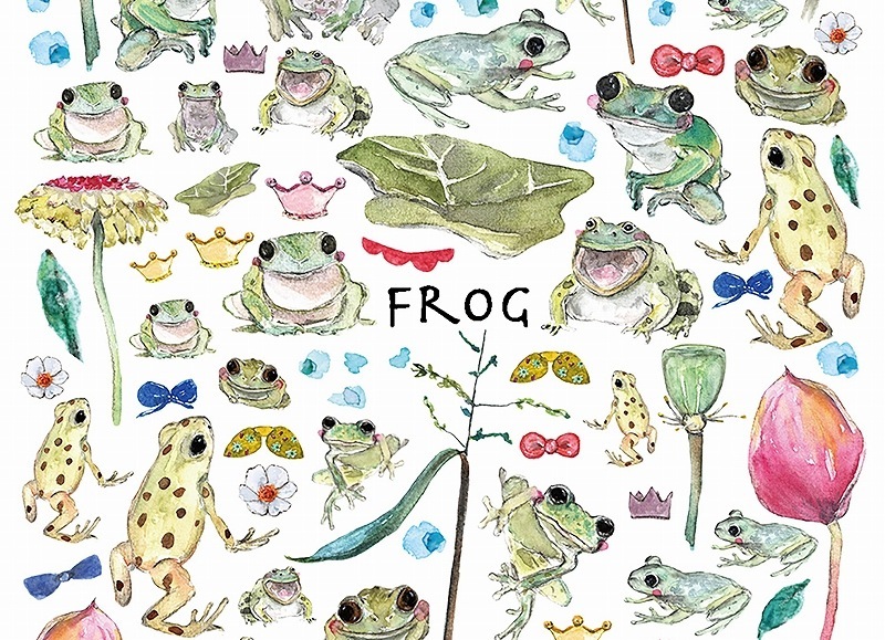 カエルはがきサイズ