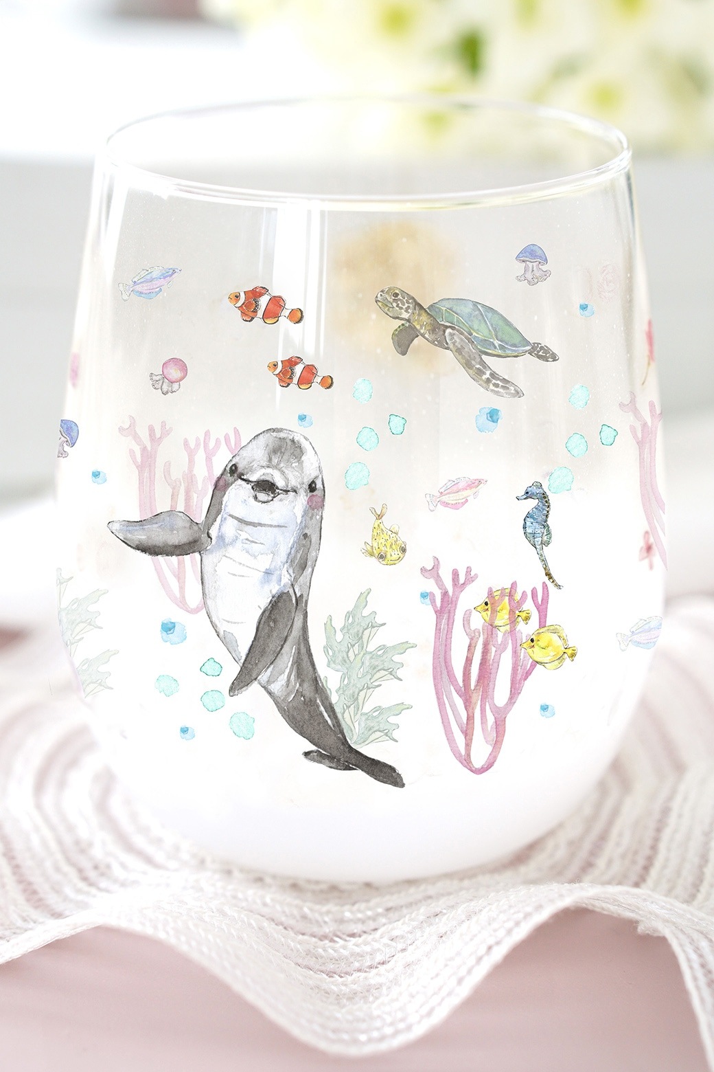 ガラス用海の生き物 はがきサイズ