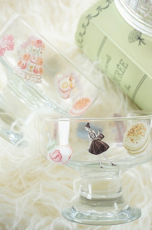 【5枚SET】ガラス用マカロン(1枚あたり1500円)A4