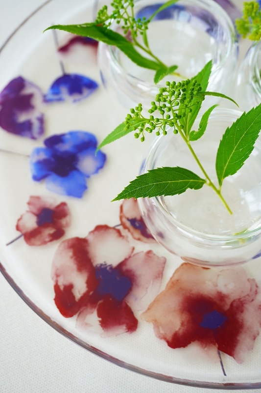 【5枚SET】ガラス用 ポピー  (1枚あたり1500円)A4