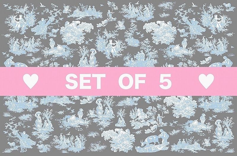 【5枚SET】ガラス用トワルドジュイブルー(1枚あたり1900円)A3