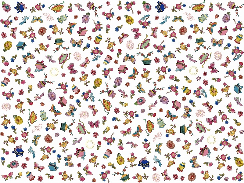 【5枚SET】豆シノワズリー本金 (1枚あたり1500円)A4