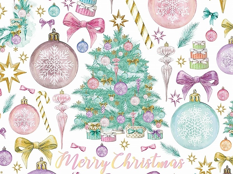 【10枚SET】パステルクリスマス(1枚あたり1300円)A4