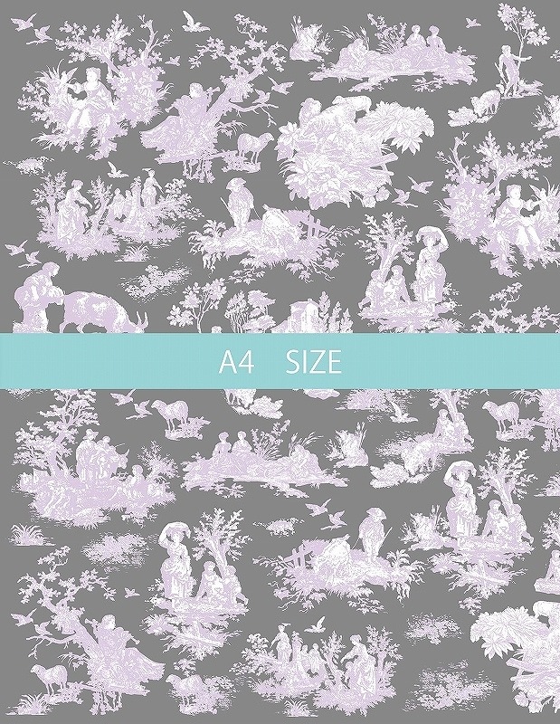 CUTガラス用トワルドジュイパープルA4