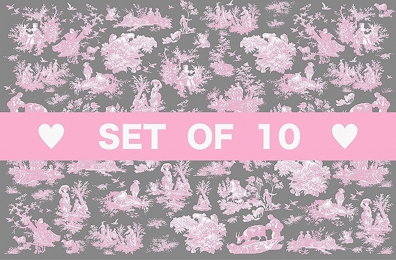 【10枚SET】ガラス用トワルドジュイピンク(1枚あたり1800円)A3