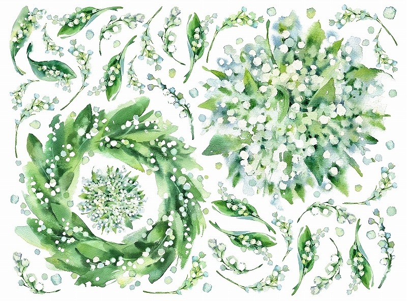 ガラス用リリー  A4