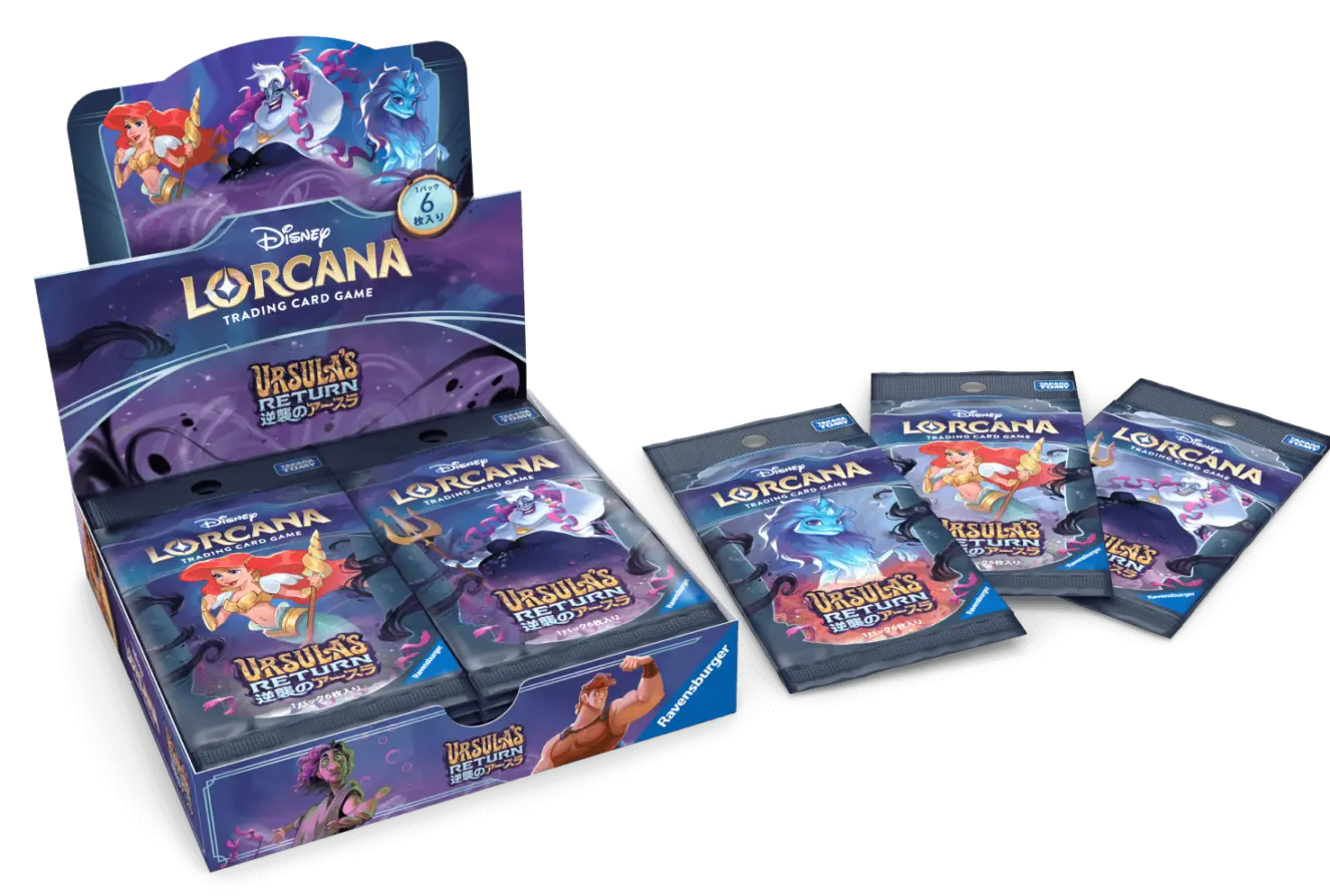 未開封1カートン　ディズニーロルカナ　逆襲のアースラ ディズニー・ロルカナ・TCG 日本語版 ブースターパック 逆襲の