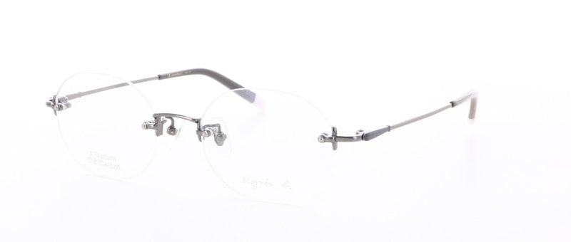agnes b. アニエスベー ねむ メガネ 度入り AB-1014 リムレス