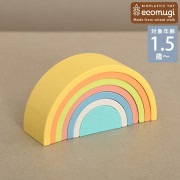 ecomugi エコムギ スタッキング タワー レインボー 826195|つみき・ブロック|おもちゃ☆知育玩具
