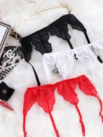 ミディーフラワーレース ガーターベルト