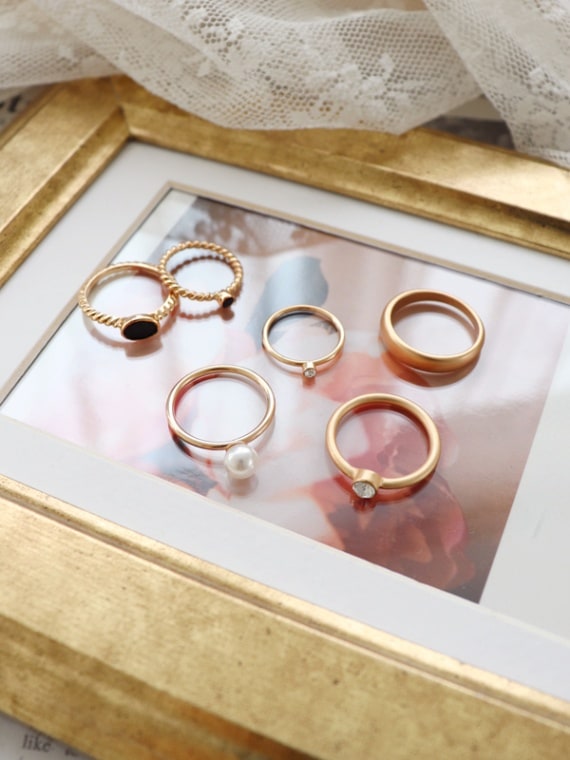 アンティークリング6点セット