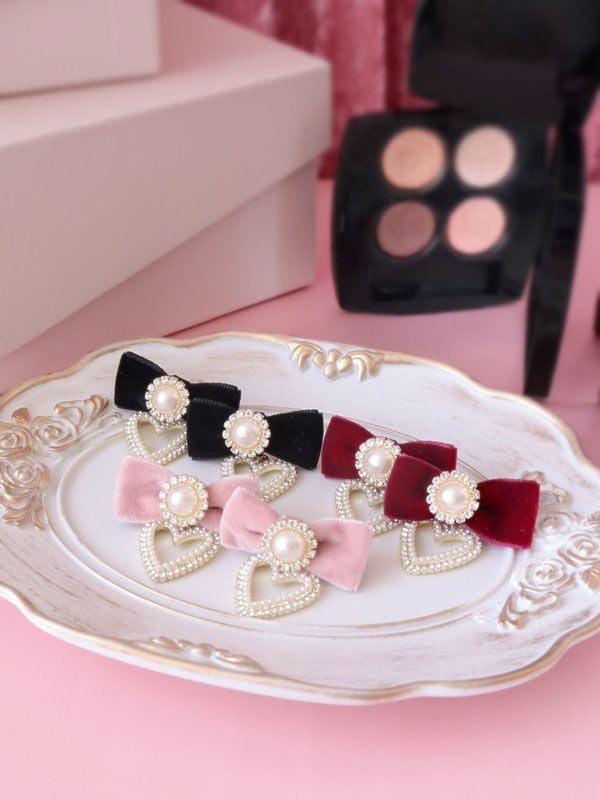 velvet ribbon ピアス(イヤリング)