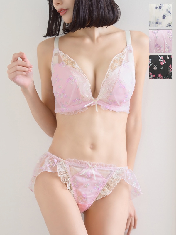 GHIカップ/Floral Laceブラセット