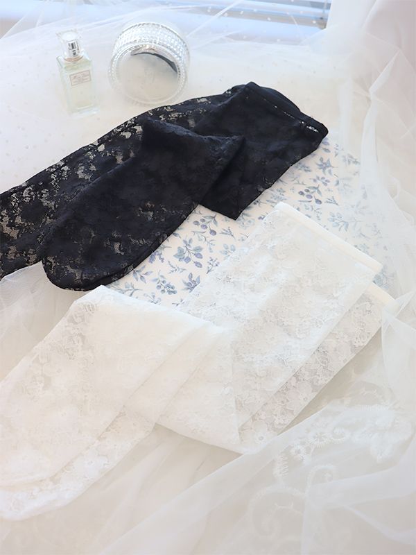 フラワーレースソックス