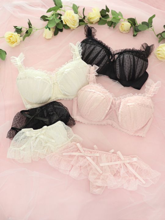 GHIカップ/らぶちっくブラ＆Tバックセット