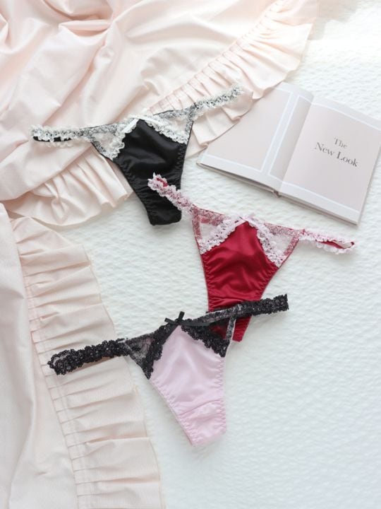 ラブリーハートサテン単品Tバック