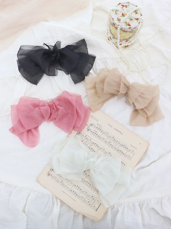 ボリューミーリボンバレッタ