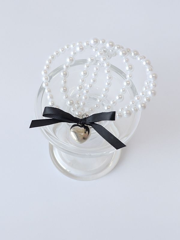 メタルハートパールチョーカー